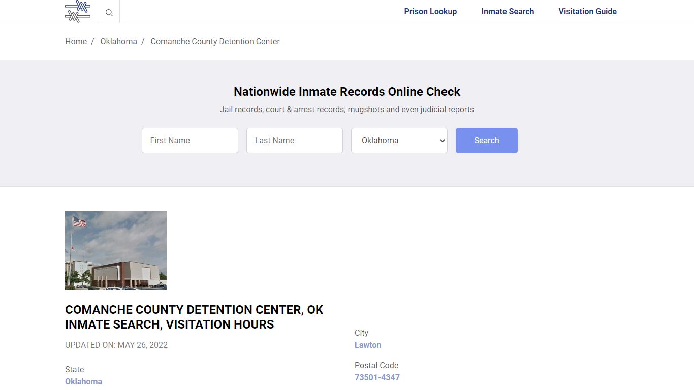 Comanche County Detention Center, OK Inmate Search ...